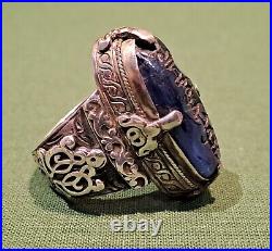 Bague Persanne Saphir Et Argent