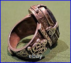 Bague Persanne Saphir Et Argent