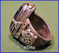 Bague Persanne Saphir Et Argent