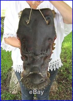 Bamen. Masque de cheval de Samouraï. Edo-19e. Bamen chamfron