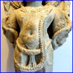Bas Relief Vishnu Sculpte En Pierre Inde 400/900 Ad India Sandstone Sculpture