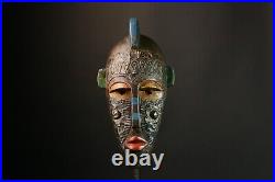 Beau masque africain LWALWA Lwalu Congo Afrique décor tribal de collection