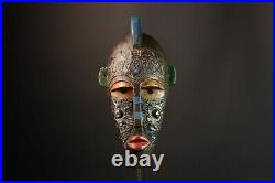 Beau masque africain LWALWA Lwalu Congo Afrique décor tribal de collection