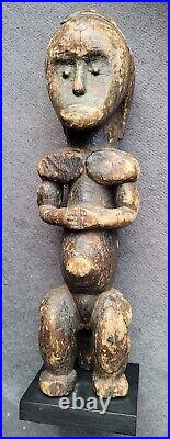 Belle Statue Fang Gabon 40cm socle African Tribal Art Africain AfrikanischeKunst