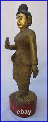 Birmanie statue d'un Nat birman H. 58 Myanmar Asie Burmese Nat Burma