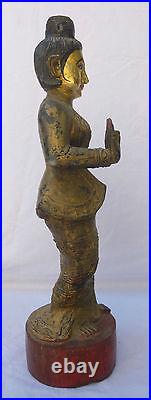 Birmanie statue d'un Nat birman H. 58 Myanmar Asie Burmese Nat Burma