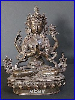 Bodhisattva Avalokiteswara en Bronze du NEPAL
