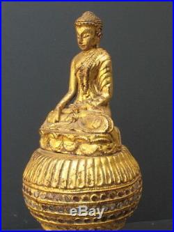 Bouddha en Bois doré de Mandalay, BIRMANIE