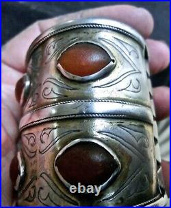 Bracelet Teke Silver Turkmen Asie Central Afghanistan Armband Pair