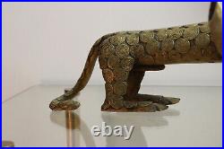 Bronze africain du Bénin Hyène/Léopard