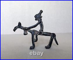 Bronze figure equestre DJENNE Mali art tribal Afrique