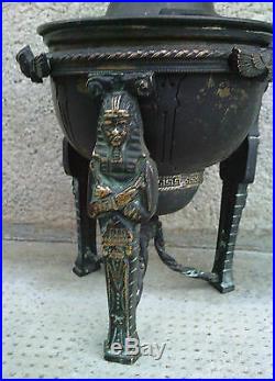 Brûle parfum encensoir EMPIRE bronze napoléon momie pharaon Incense burner