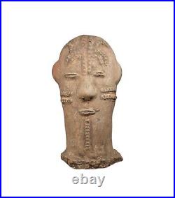 Bura Niger Buste funéraire terre cuite scarifié art tribal Afrique poterie