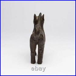 C148 Bronze Leopard Benin, Edo Benin, Art Tribal Premier Africain