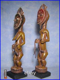 COUPLE BAOULE Afrique AFRICANTIC art africain ancien statue africaine african
