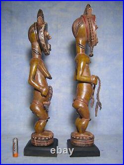 COUPLE BAOULE Afrique AFRICANTIC art africain ancien statue africaine african