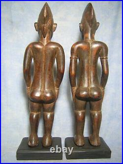 COUPLE SENOUFO art africain ancien AFRICANTIC statue africaine african Afrique