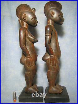 COUPLE SENOUFO art africain ancien AFRICANTIC statue africaine african Afrique