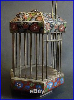 Cage à grillon en émail cloisonné Chine Indochine 19e siècle China box cricket