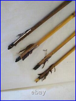 Carquois Africain En Peau Avec Flèches Ancien / Art Africain