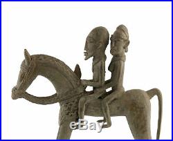Cavalier Dogon Bronze du Mali Art Africain -28 cm AA 429