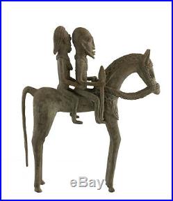 Cavalier Dogon Bronze du Mali Art Africain -28 cm AA 429