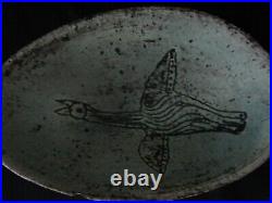 Céramique Vintage coupe ou vide poche Signé Jacques Blin décor a L'oiseau