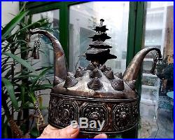 Chapeau Coiffe Ceremoniele Miao Chine Du Sud Hat