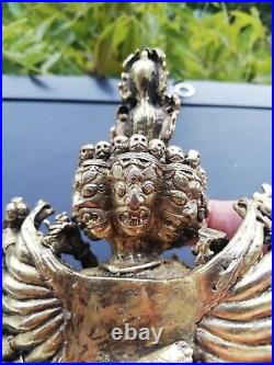 China Tibet Gilt bronze yamantaka