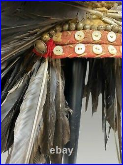 Coiffe Dog Soldier Indiens Crow, Plaines, Etats-Unis