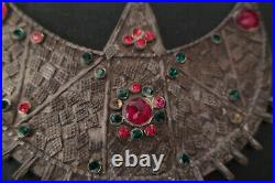 Collier ancien ethnique, Yemen Perles de verre XIX