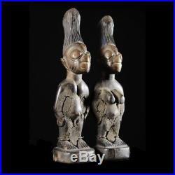 Couple de Jumeaux Ibedji ou Ibeji Yoruba Nigeria