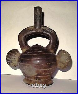 Culture Chimu Vase Etrier Precolombien Ceramique 1100 Ad Pre Columbian Perou