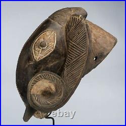 D013 Masque Belier Baoule, Ram Baule Mask, Art Tribal Premier Africain