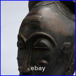 D146 Masque Africain, Art Tribal Ancien Africain, Masque Baoule, Rci