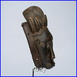 D164 Masque Africain, Art Tribal Ancien Africain, Masque Baoule, Rci