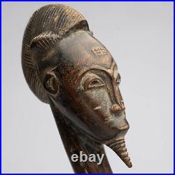 D263 Art Premier Et Tribal Africain, Cuillère Anthropomorphe Baoulé, Rci