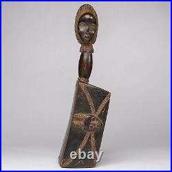 D281 Appui Tete / Nuque Dan, Art Tribal Premier Ancien Africain, Rci