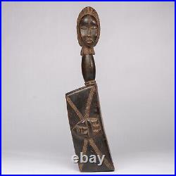 D281 Appui Tete / Nuque Dan, Art Tribal Premier Ancien Africain, Rci