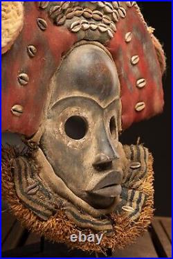 D306 Masque Dan / Yacouba, Art Tribal Premier Ancien Africain, Rci