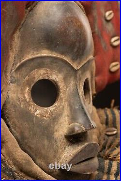 D306 Masque Dan / Yacouba, Art Tribal Premier Ancien Africain, Rci