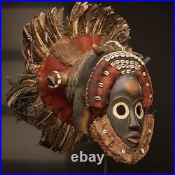 D313 Masque Dan / Yacouba, Art Tribal Premier Ancien Africain, Rci