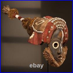 D318 Masque Dan / Yacouba, Art Tribal Premier Ancien Africain, Rci