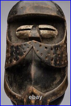 D383 Masque Araignée Bété, Art Tribal Premier Ancien Africain, Rci