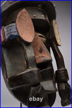 D410 Masque Araignée Bété, Art Tribal Premier Ancien Africain, Rci