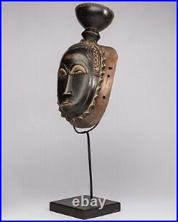 D474- Masque Baoulé/yaouré, Art Tribal Premier Ancien Africain, Rci