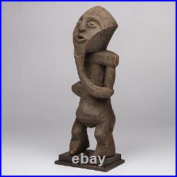 D494 Statue Mambila, Art Tribal Ancien Africain, Nigeria