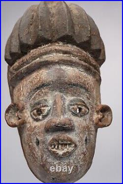 D509 Masque Ancien Igbo, Art Tribal Premier Ancien Africain, Nigeria