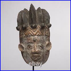 D510 Masque Ancien Igbo, Art Tribal Premier Ancien Africain, Nigeria