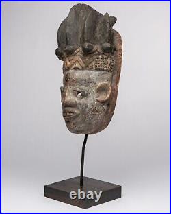 D510 Masque Ancien Igbo, Art Tribal Premier Ancien Africain, Nigeria